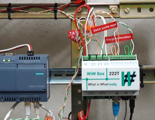 Surveillance d'une station de traitement avec une WiW Box