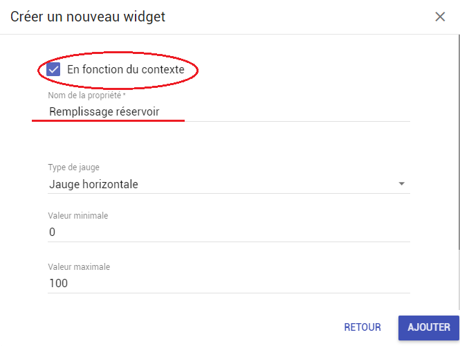 définition d’une jauge contextuelle