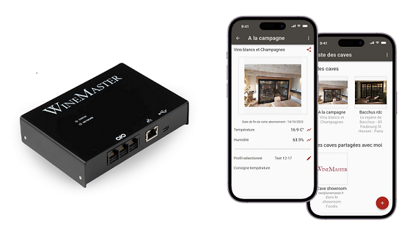 La solution Winemaster connect développée par The WiW et JME Electronic