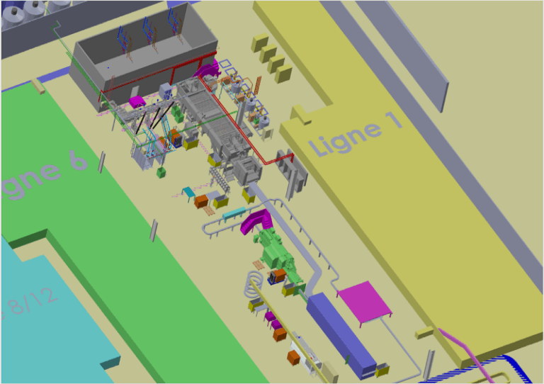 Modélisation 3D d'une ligne de production