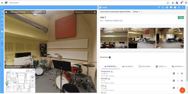 Visite virtuelle en 3D des locaux du conservatoire de Metz