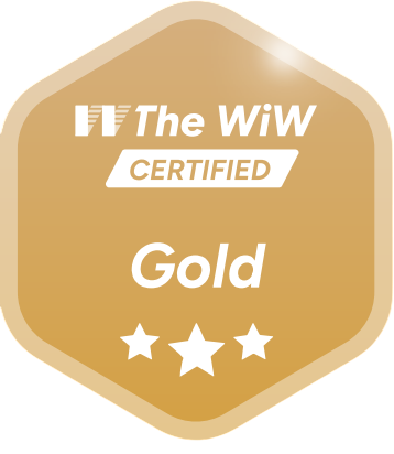 Badge intégrateur The WiW - échelon Gold